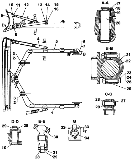 Сборка и установка оборудования бульдозерного модели Д